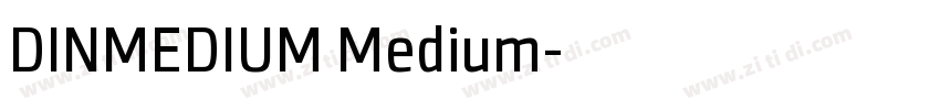 DINMEDIUM Medium字体转换